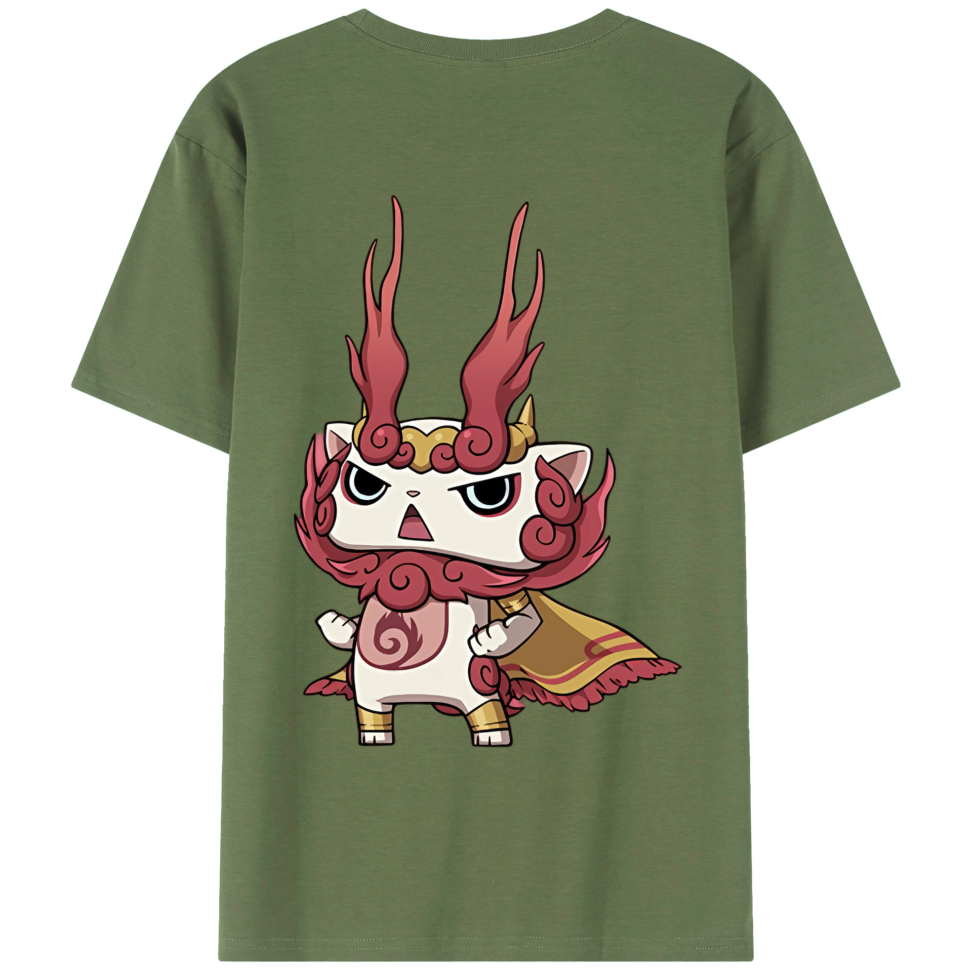 （画像用） 妖怪ウォッチ Yo-kai Watch 綿100％ メンズ半袖Tシャツ（バックプリント） 通気性
